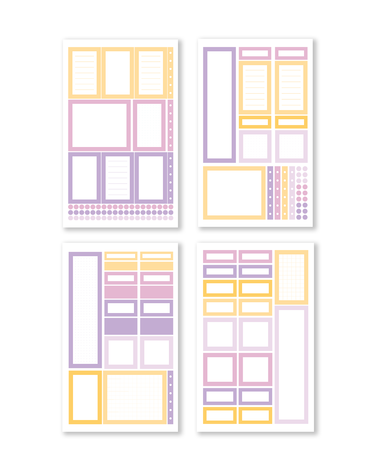 Pastel Palette Box Sticker Book [EVERYDAY LINE] (Set of 6)