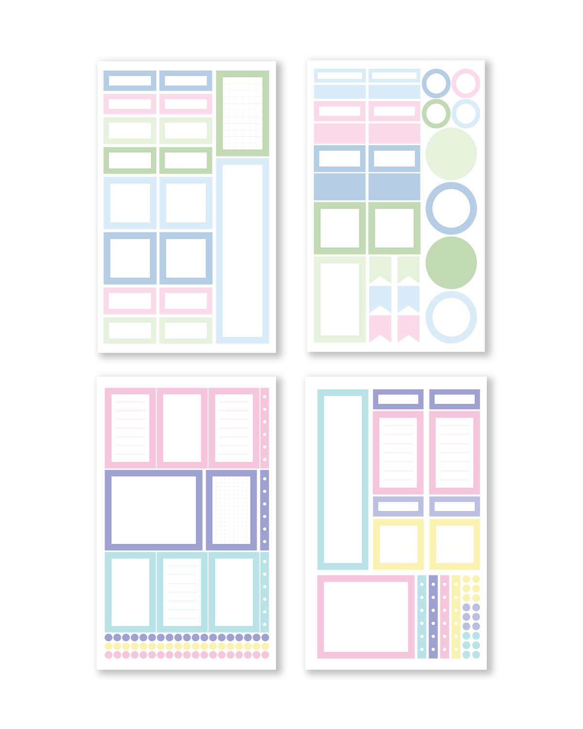 Pastel Palette Box Sticker Book [EVERYDAY LINE] (Set of 6)