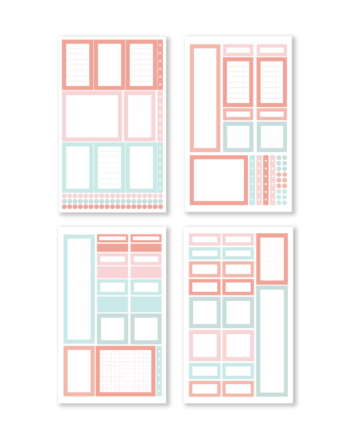 Pastel Palette Box Sticker Book [EVERYDAY LINE] (Set of 6)