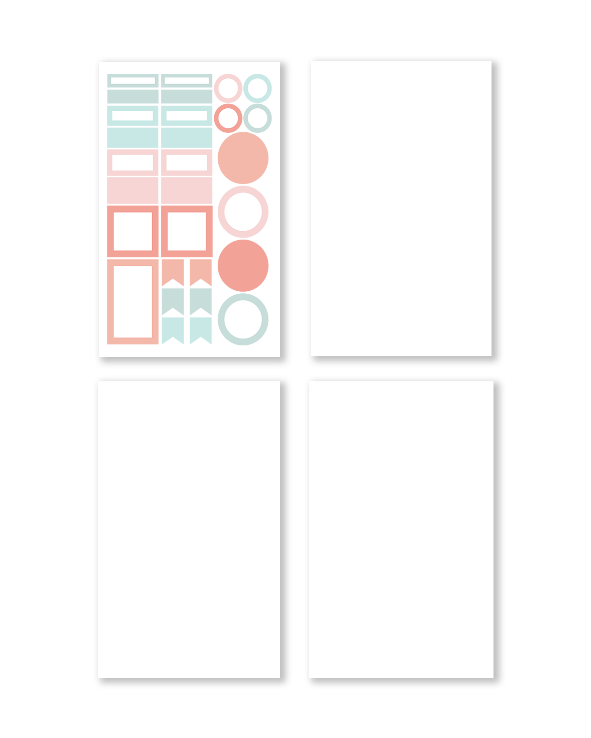 Pastel Palette Box Sticker Book [EVERYDAY LINE] (Set of 6)