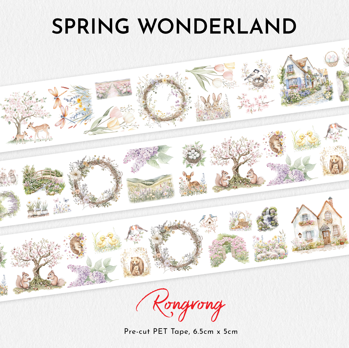 Spring Wonderland PET Tape (Set of 6)
