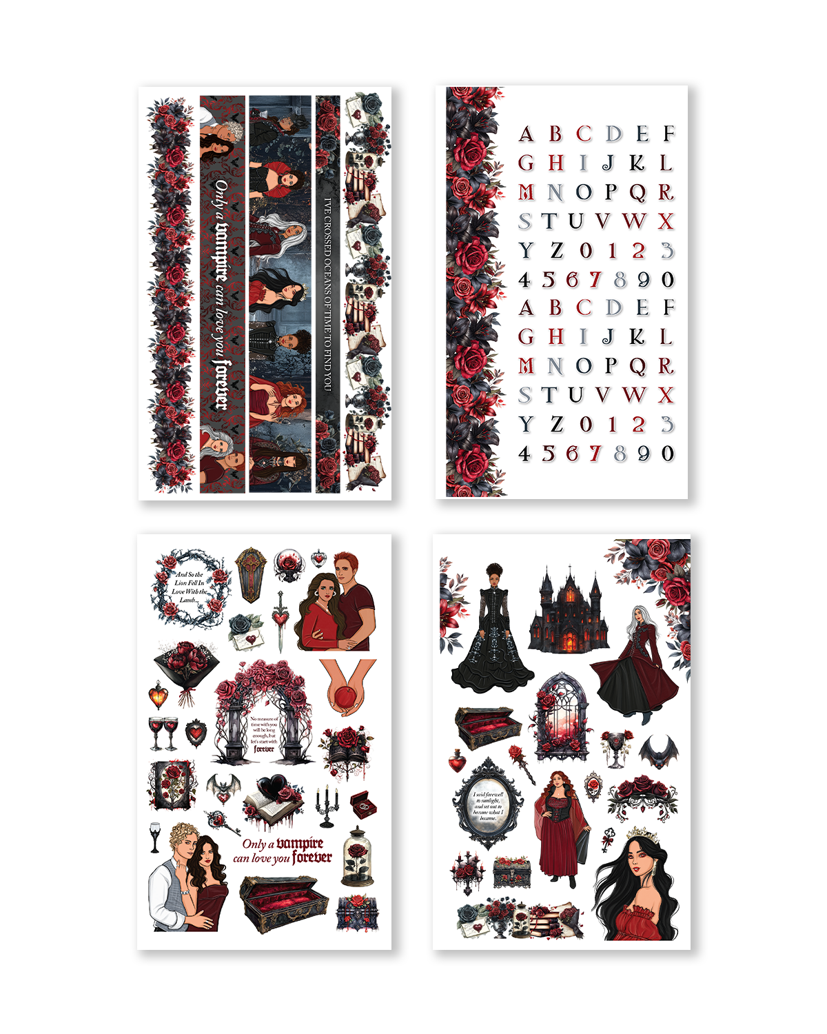 Dark Hearts Sticker Book (Set of 6)