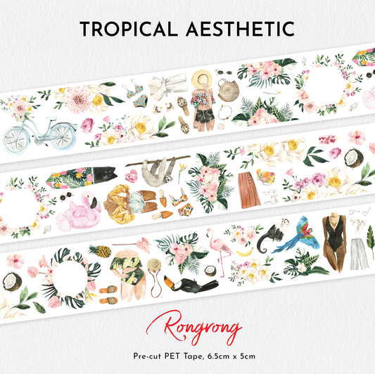 Tropical Aesthetic PET Tape (Set of 6)