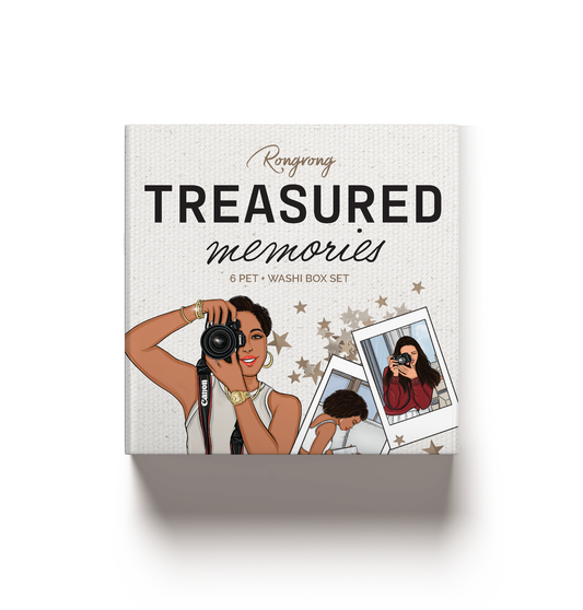 Treasured Memories Pre-cut PET Tape + Washi Box (Set of 6)