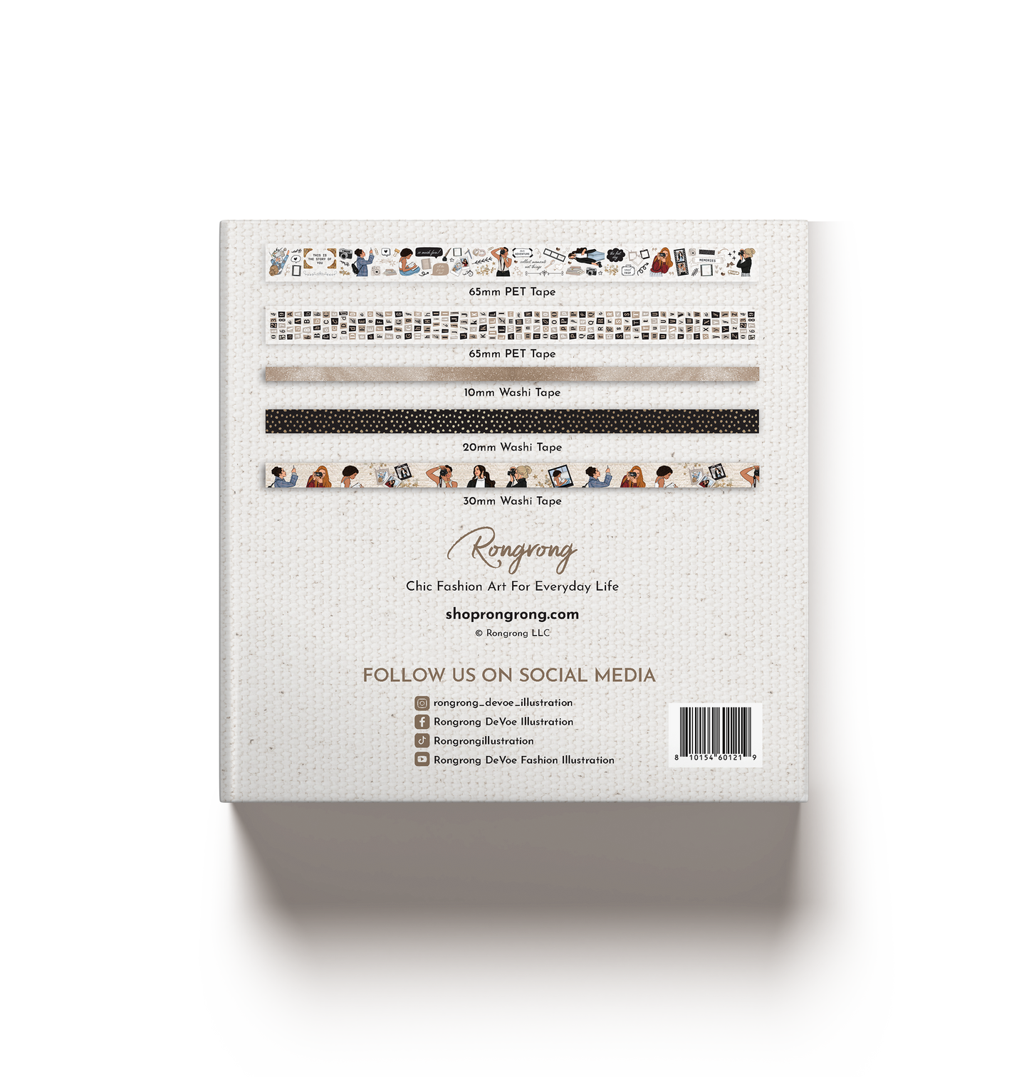 Treasured Memories Pre-cut PET Tape + Washi Box (Set of 6)