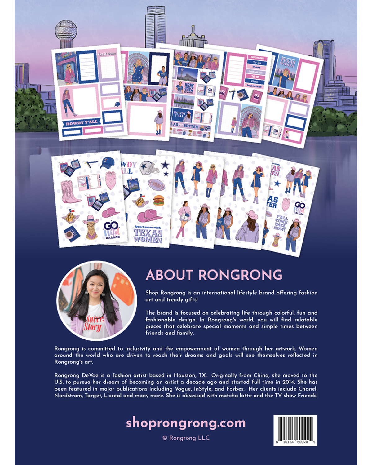Dallas Planner Sticker Pack [Rongrong City Series] (Set of 6)