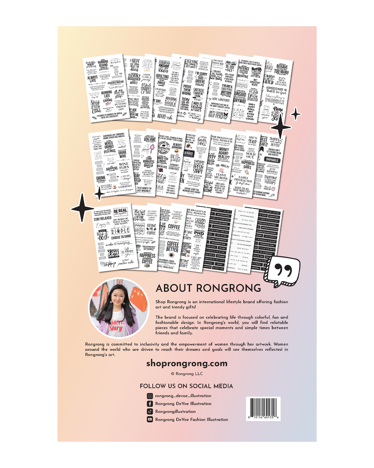 "There is a Quote For That" Sticker Book [EVERYDAY] (Set of 6)