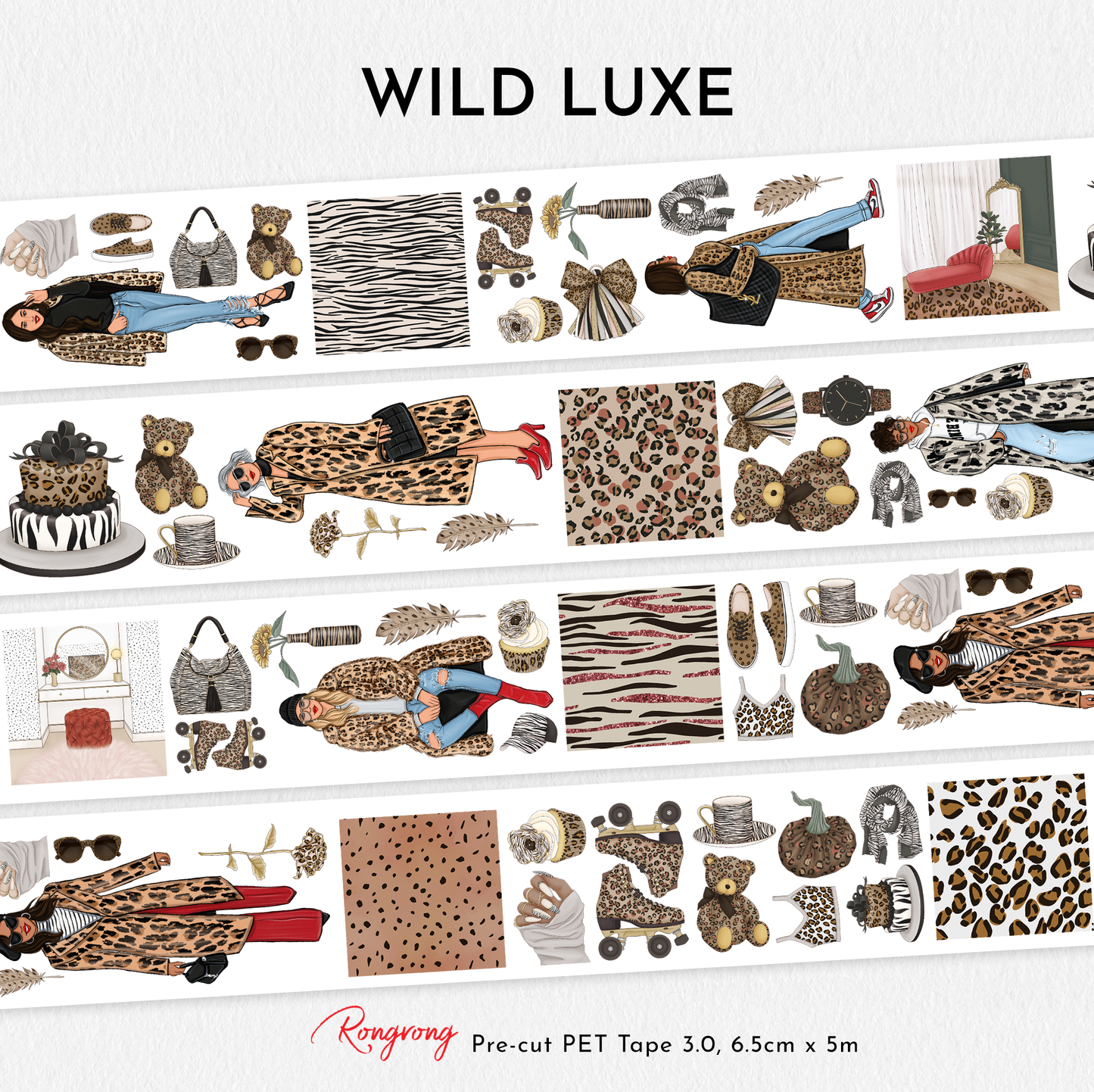 Wild Luxe Pre-cut PET Tape [3.O] (Set of 6)