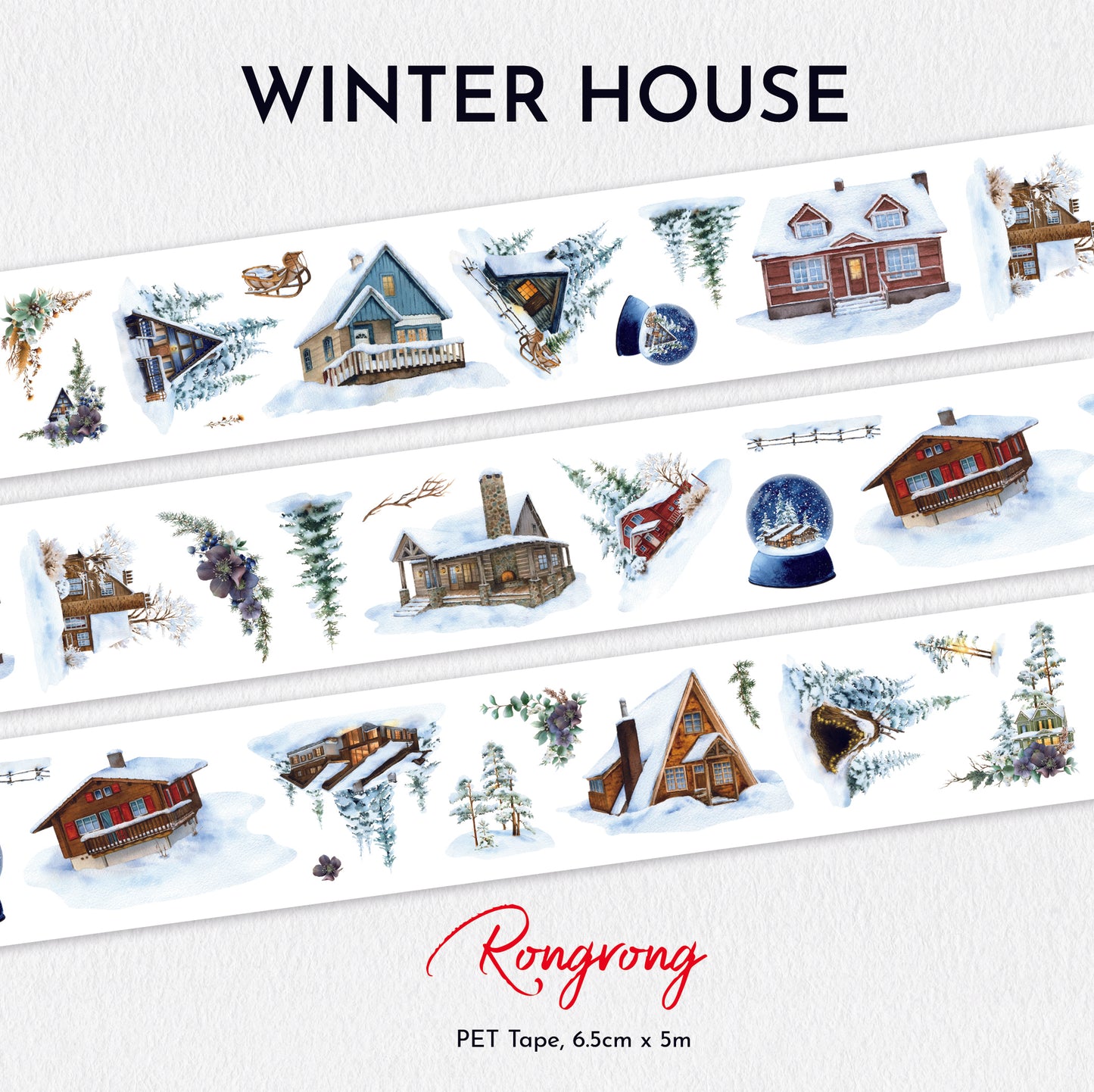 Winter House PET Tape (updated version 2.0) (Set of 6)