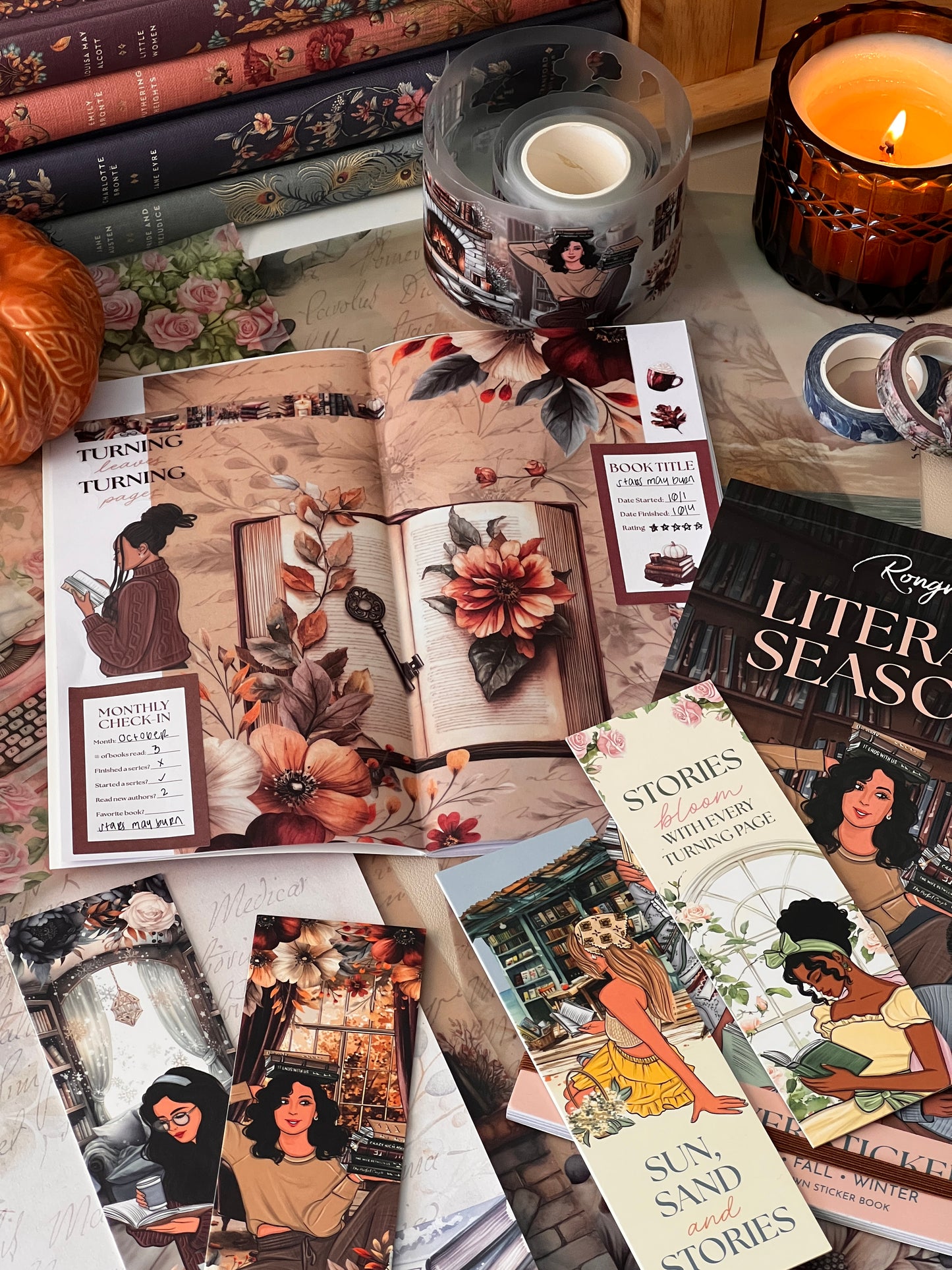 LITERARY SEASON SCRAPBOOKING BOX (Set of 6)