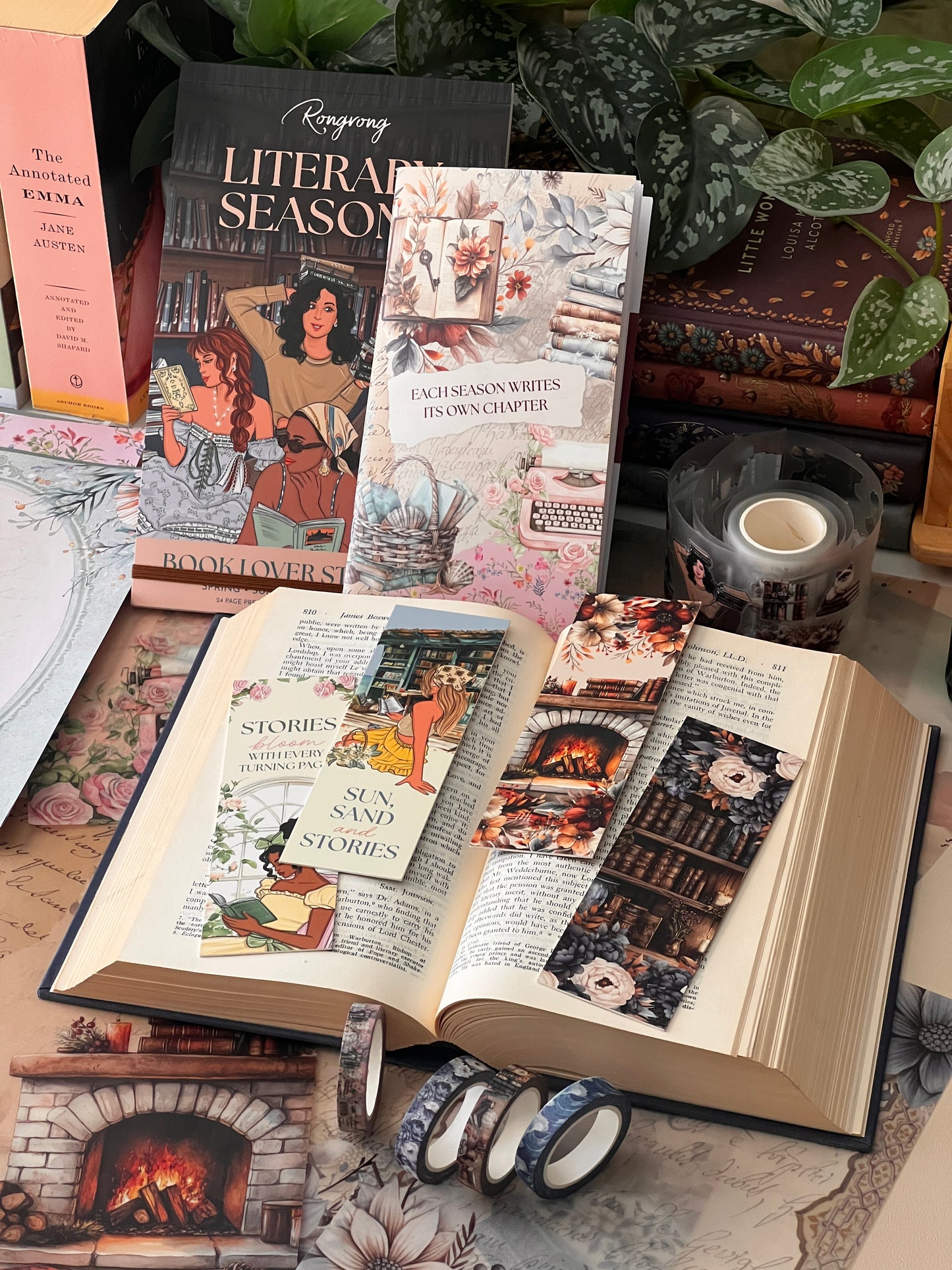 LITERARY SEASON SCRAPBOOKING BOX (Set of 6)