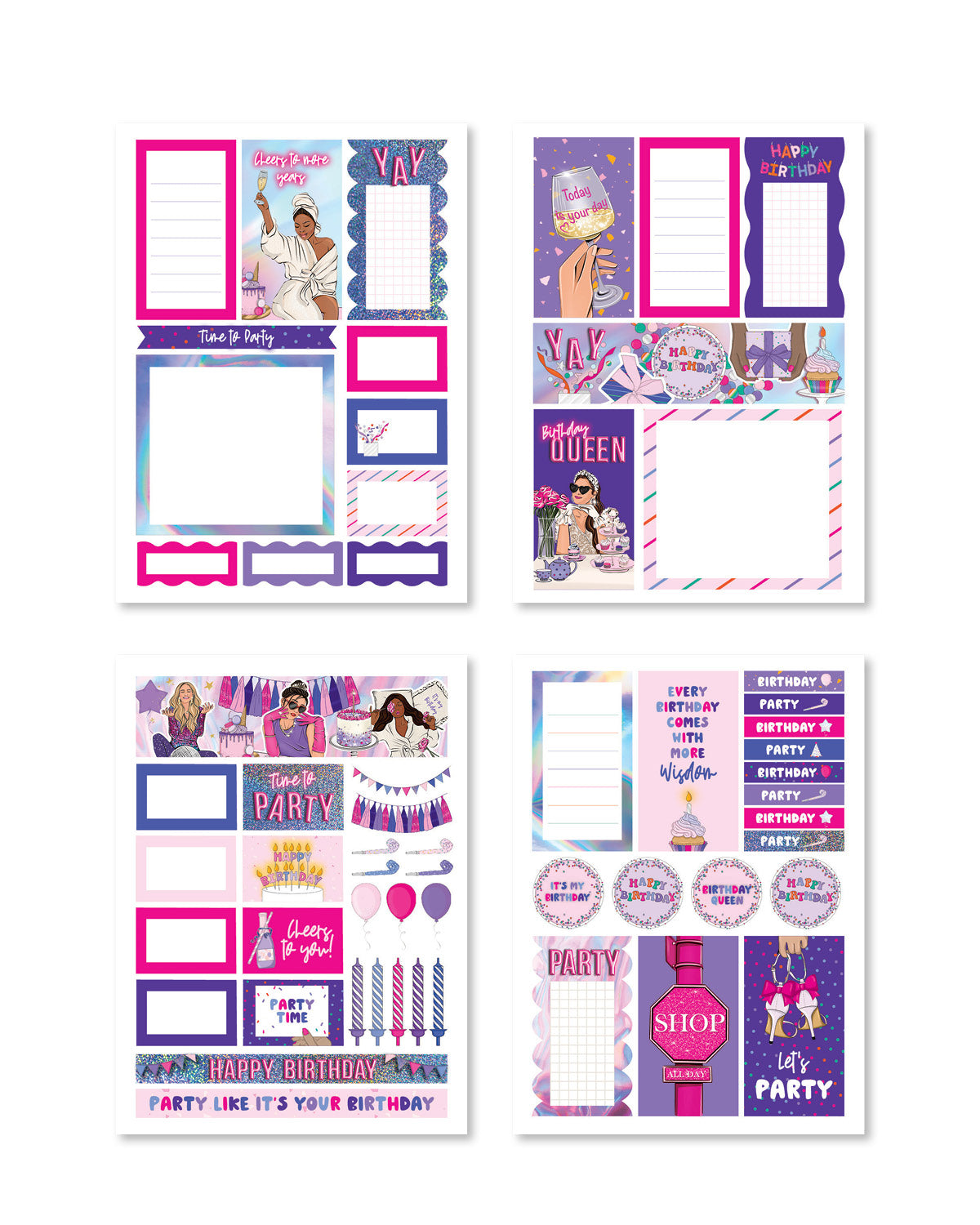 It's My Birthday Planner Sticker Pack (Set of 6) – Rongrong Wholesale