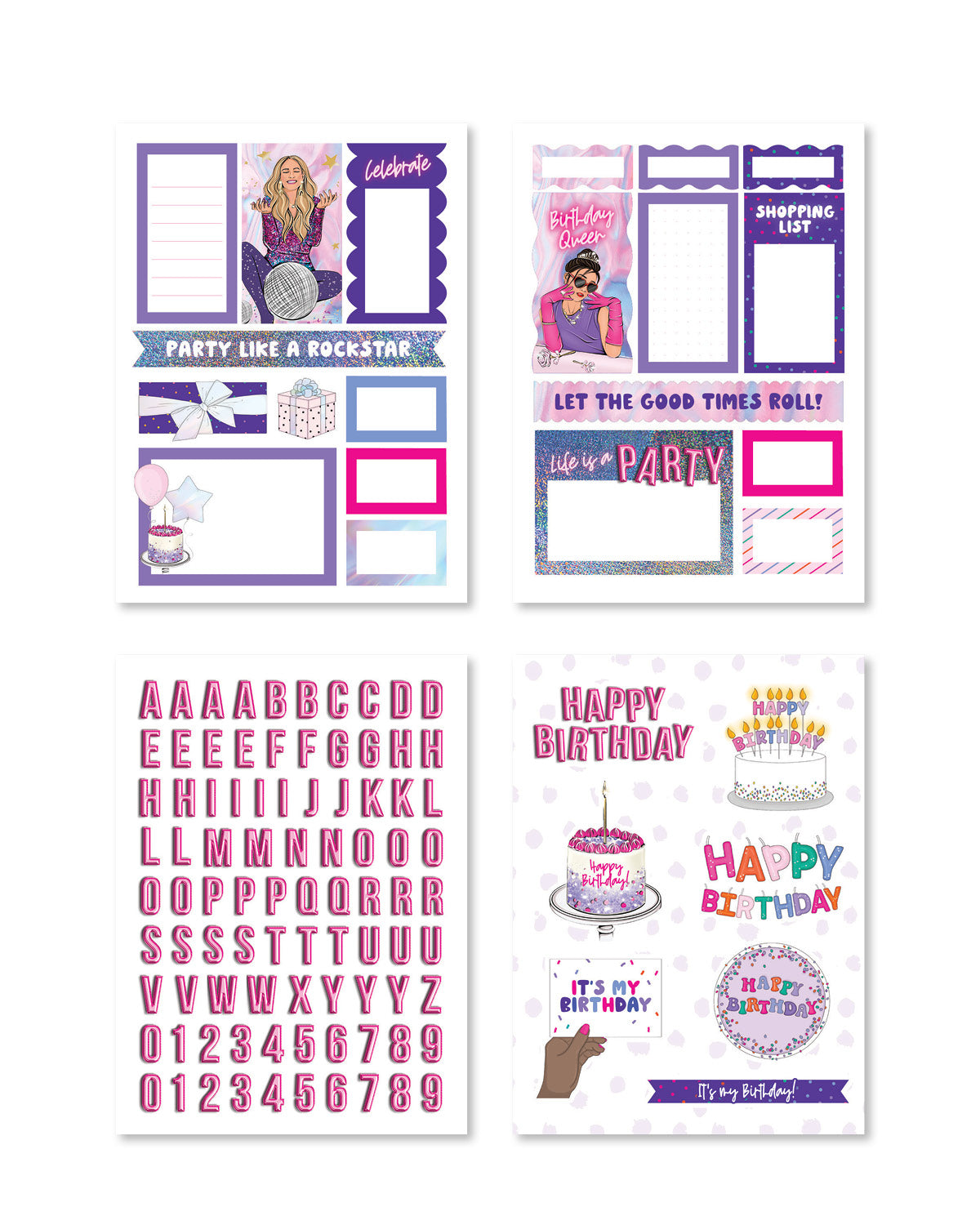 It's My Birthday Planner Sticker Pack - Shop Rongrong - Rongrong DeVoe