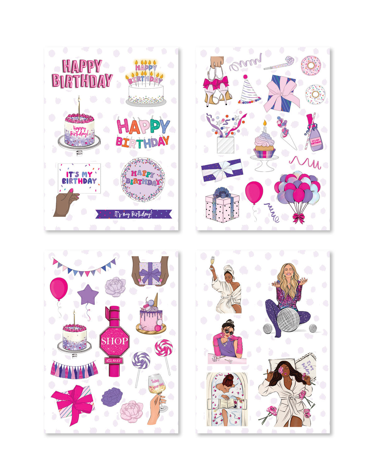 It's My Birthday Planner Sticker Pack - Shop Rongrong - Rongrong DeVoe