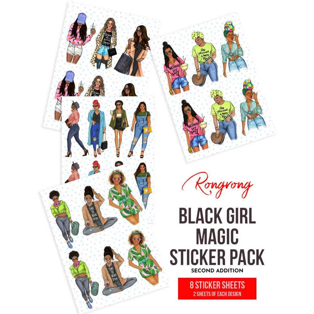 Black Girl Magic Planner Sticker Pack - Second Edition (Set of 6)
