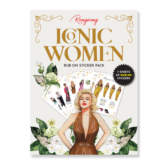ICONIC WOMEN - RUB ON Sticker Pack (Set of 6)