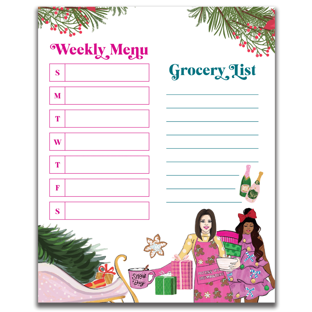 Meal fridge Magnet Planner (Set of 6)