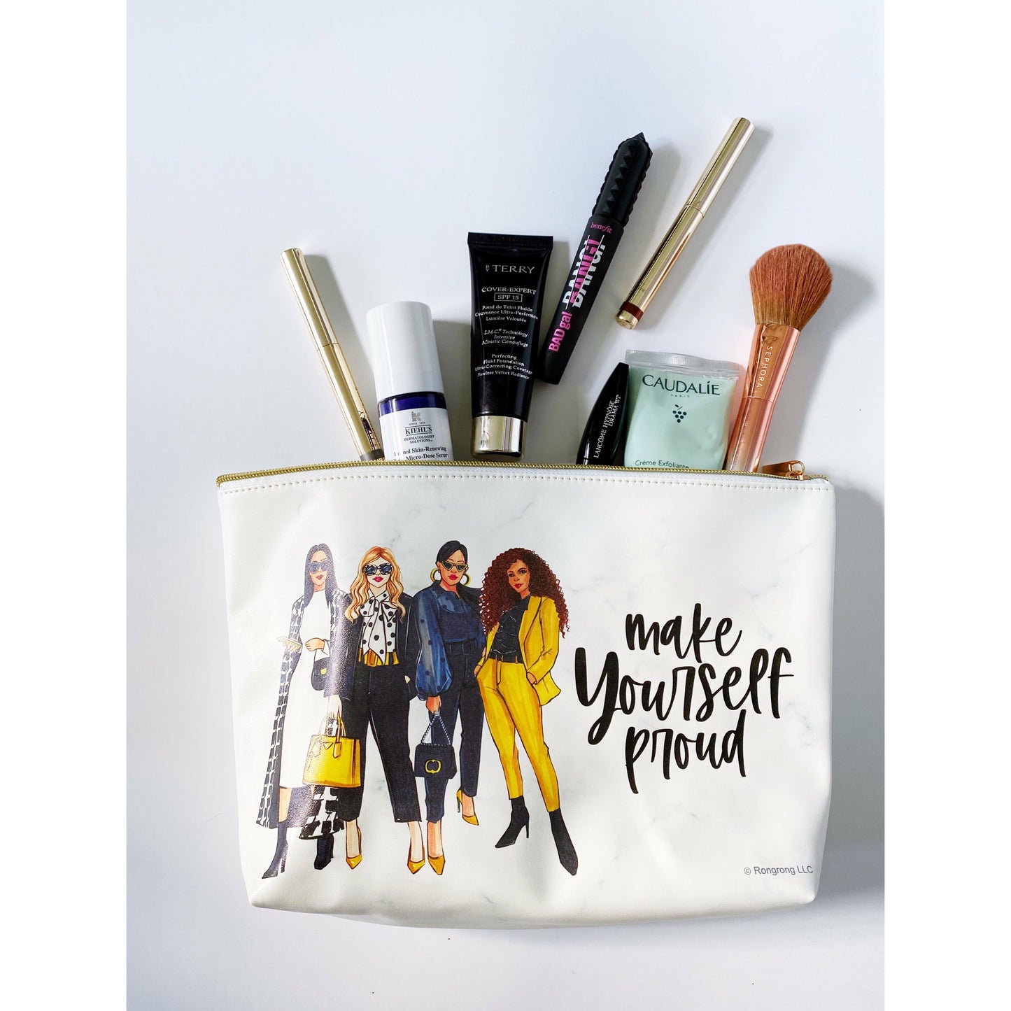Large "Make yourself proud" pouch - Vegan Leather (Set of 6)