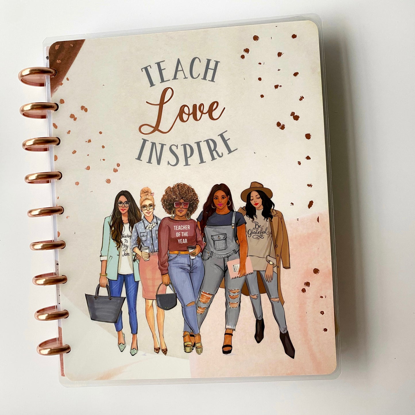 Teach, Love, Inspire Planner Cover (Set of 6)