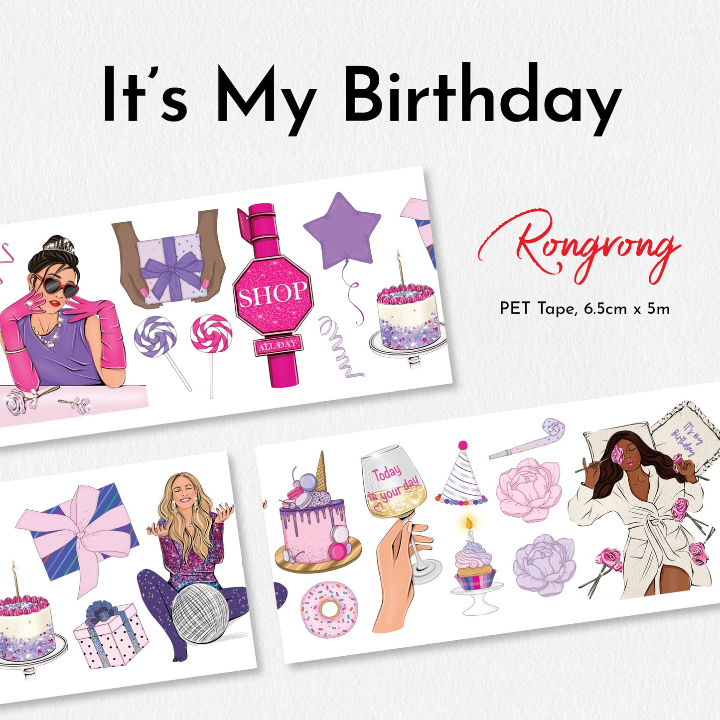 It's My Birthday PET Tape - Shop Rongrong