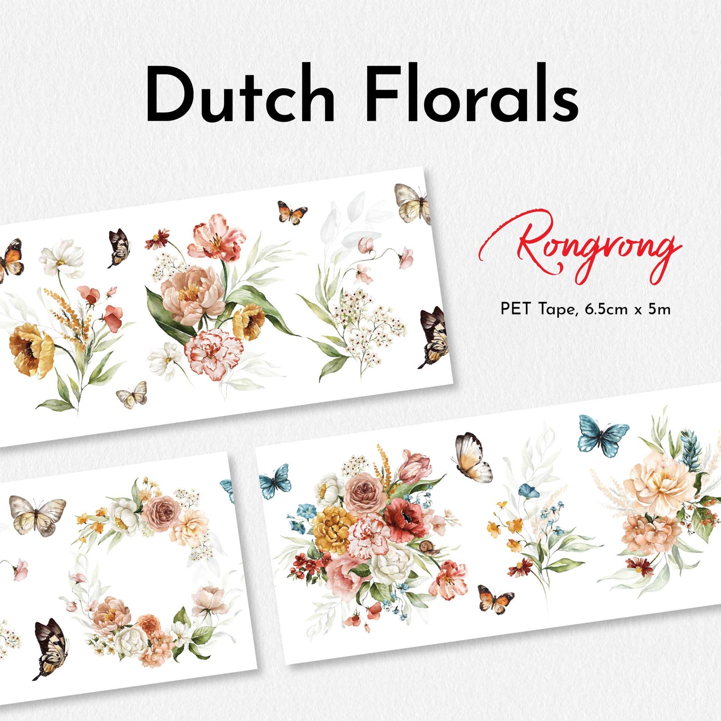 Dutch Florals PET Tape (Set of 6)