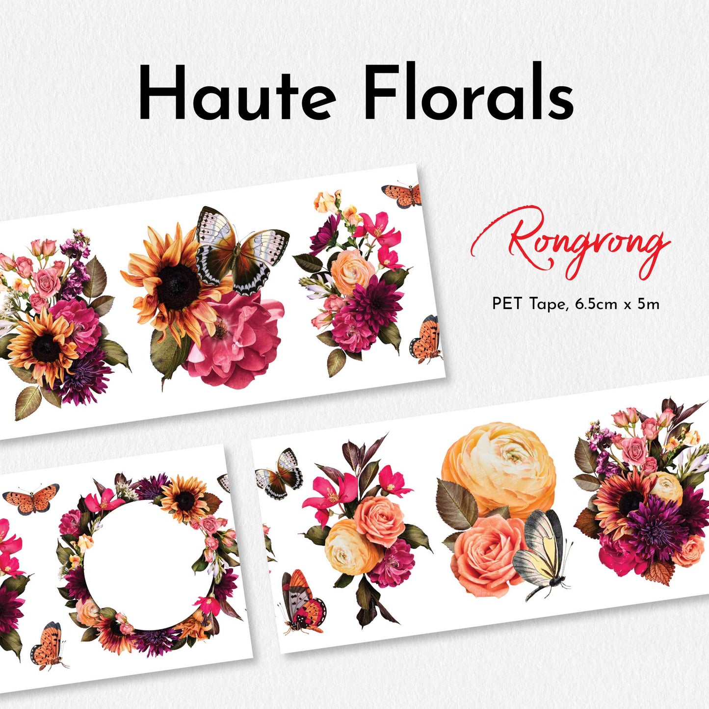 Haute Florals PET Tape (Set of 6)