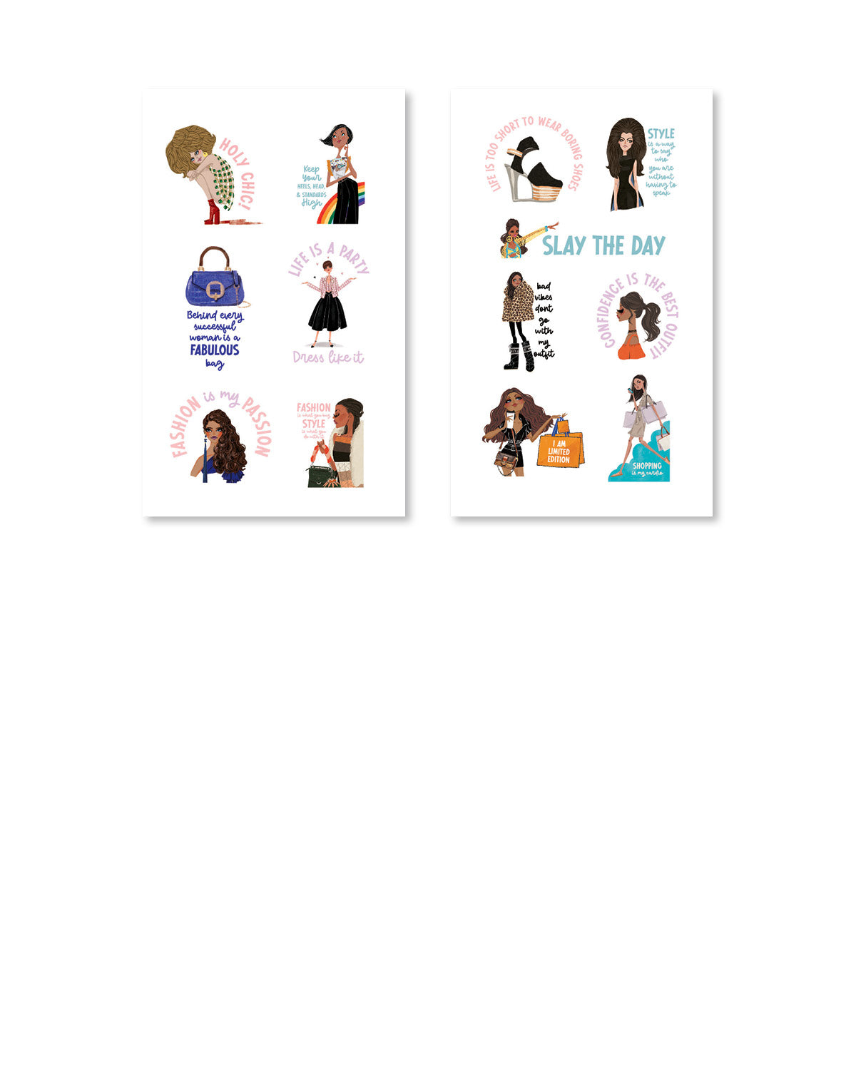 Big Fashion Sticker Book (Set of 6)