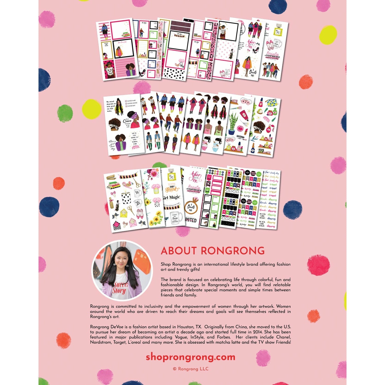 Rongrong Girls Sticker Book