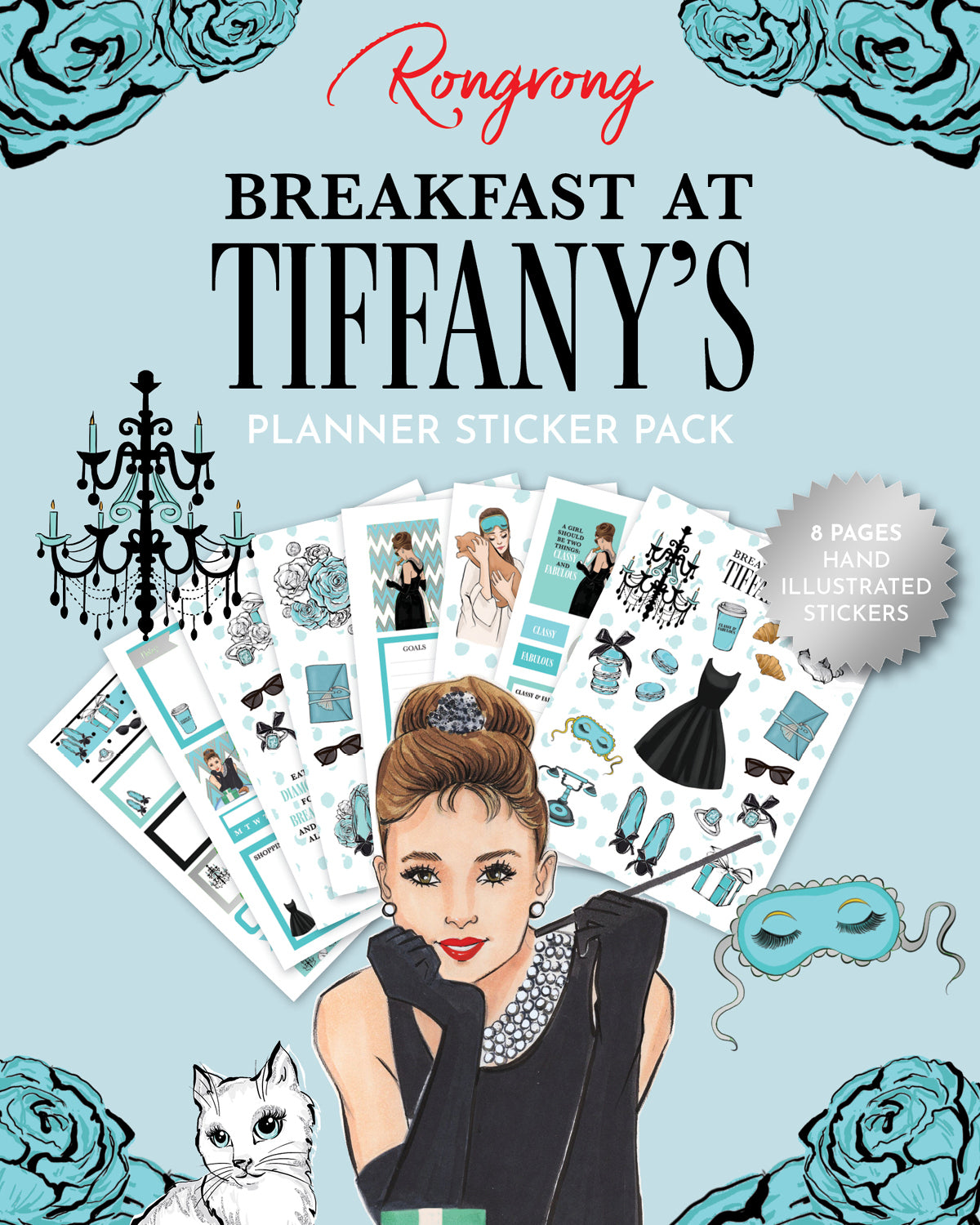 Breakfast at Tiffany's Sticker Pack (Silver Foil) (Set of 6)