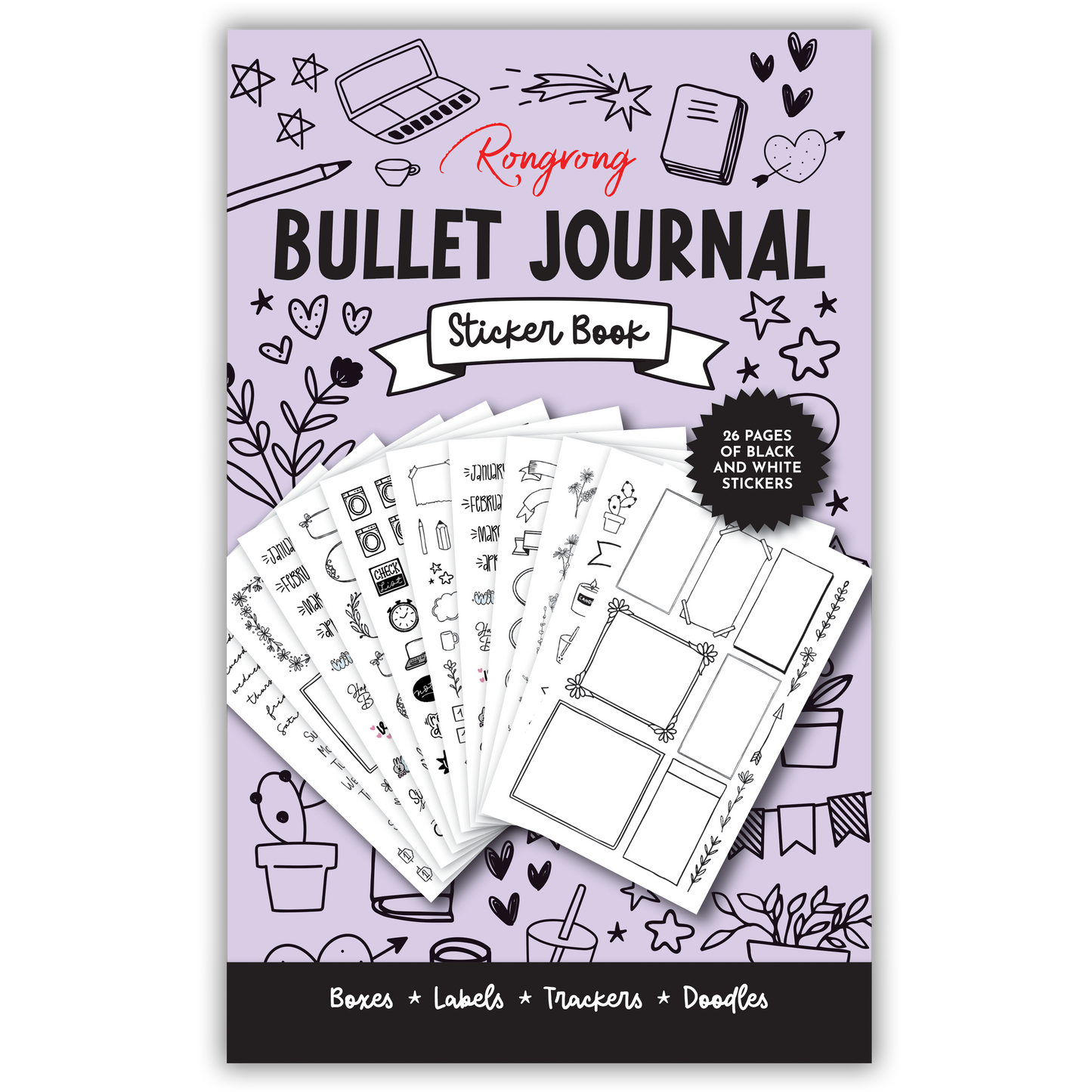 Bullet Journal Planner Sticker Book [EVERYDAY] (Set of 6)