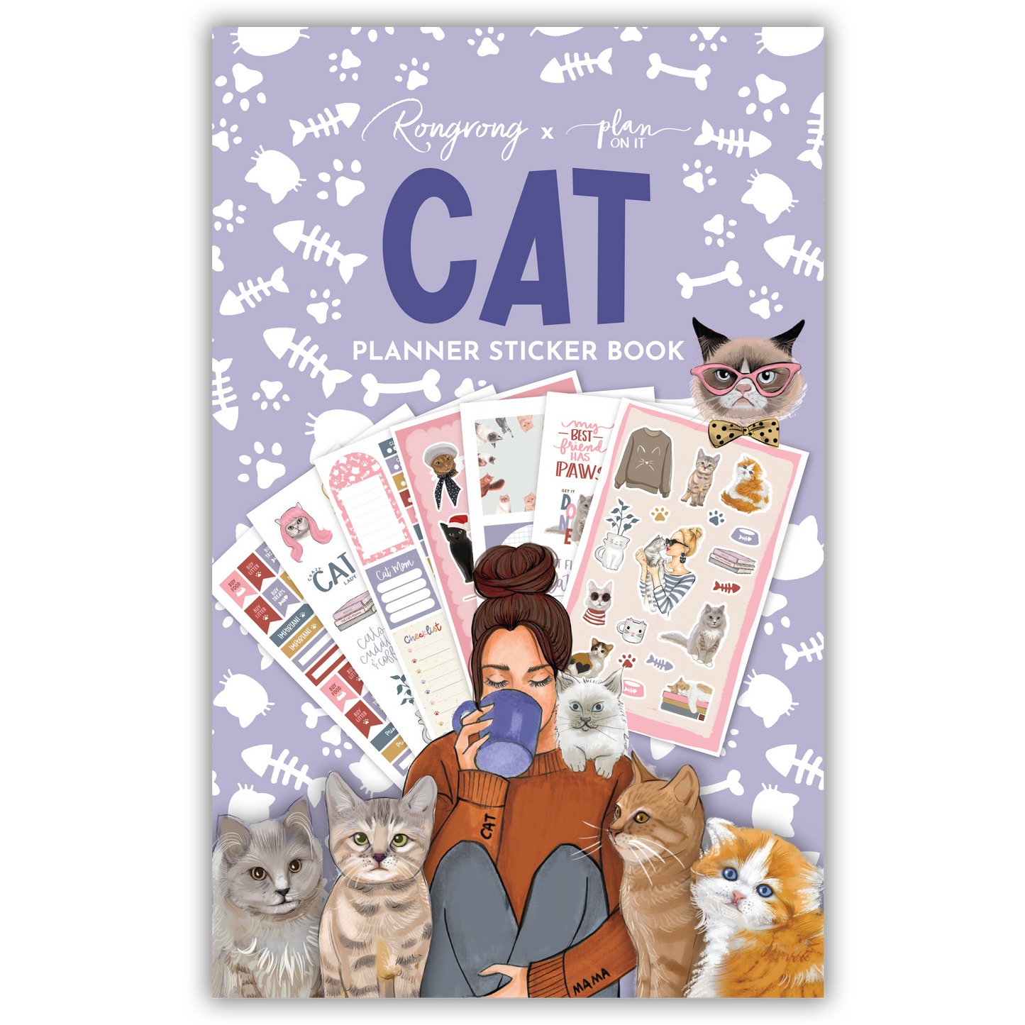 Cat Planner Sticker Book (Set of 6)