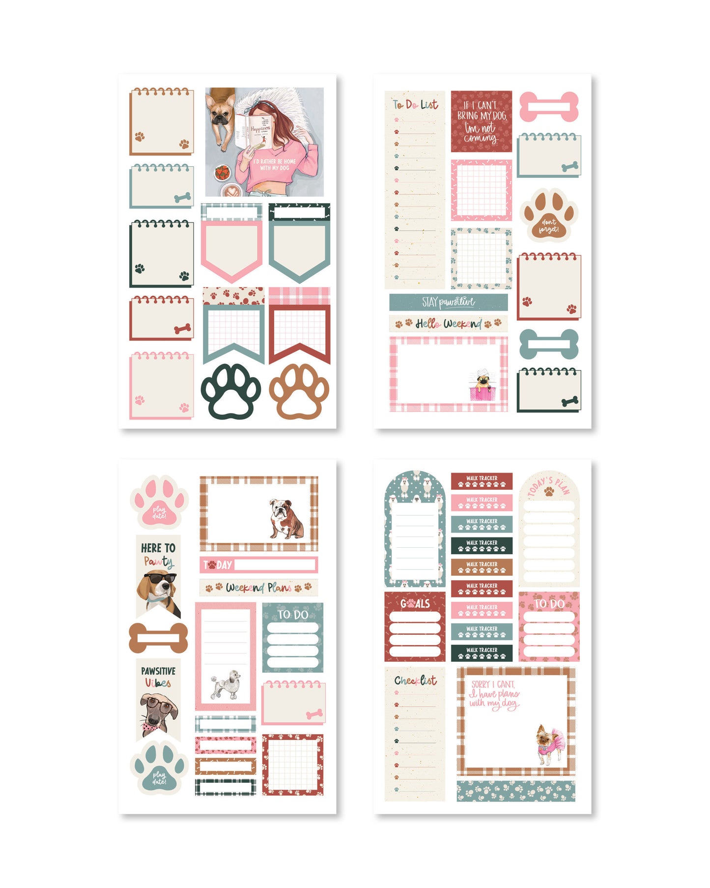 Dog Planner Sticker Book (Set of 6)
