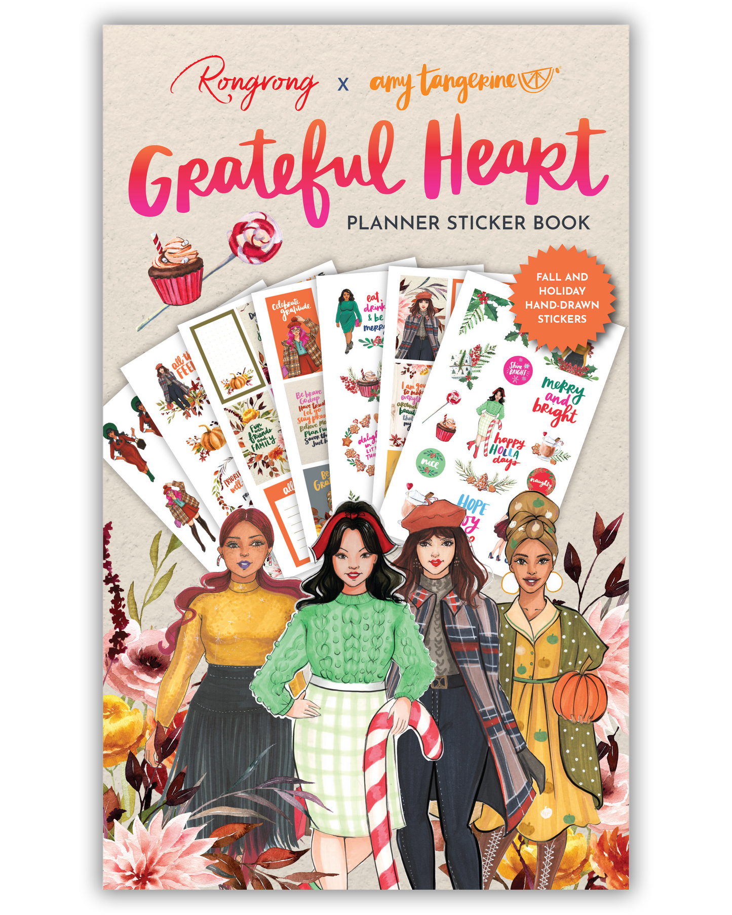 Grateful Heart Sticker Book - Special collab with Amy Tangerine (Set of 6)