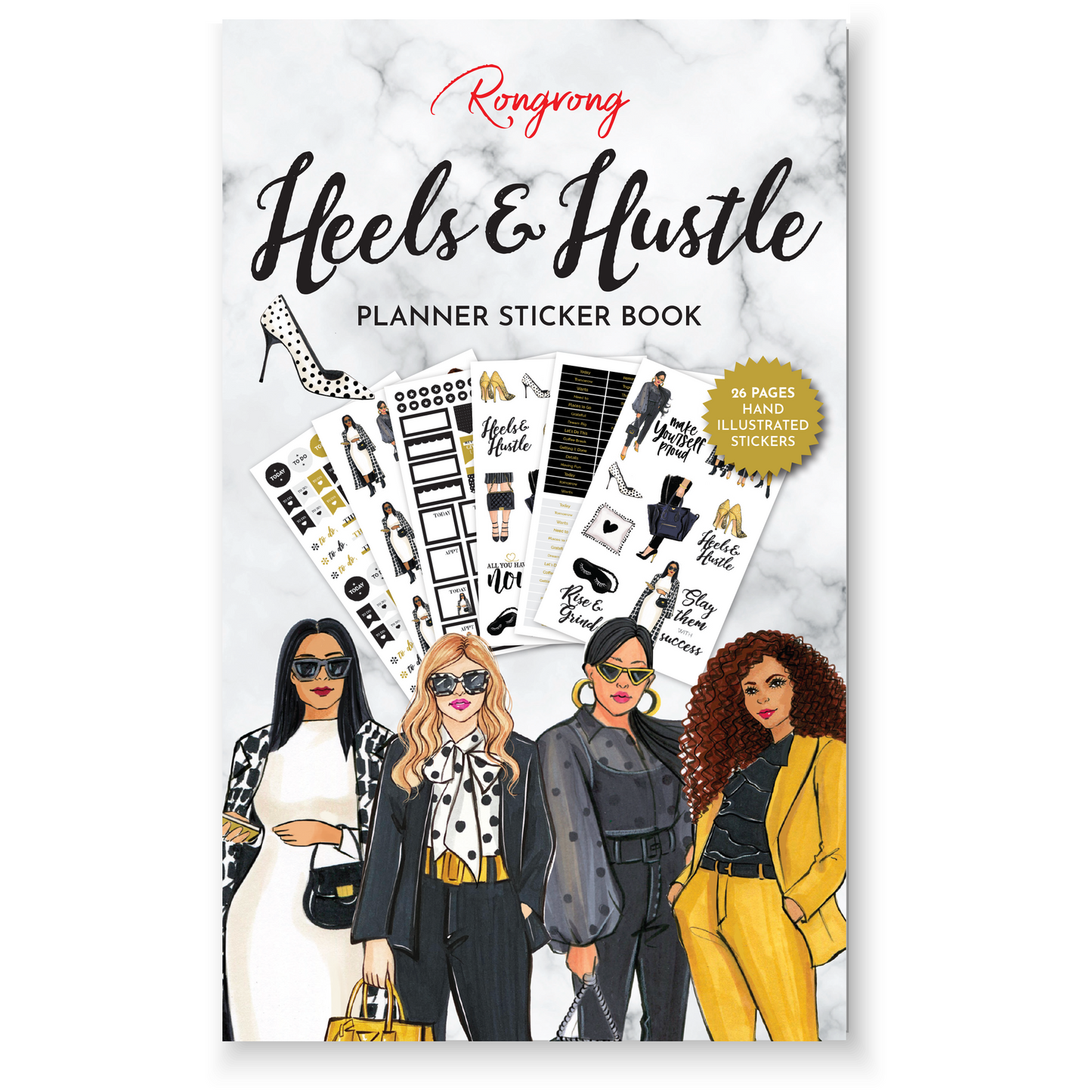 HEELS AND HUSTLE FUNCTIONAL STICKER BOOK (Set of 6)