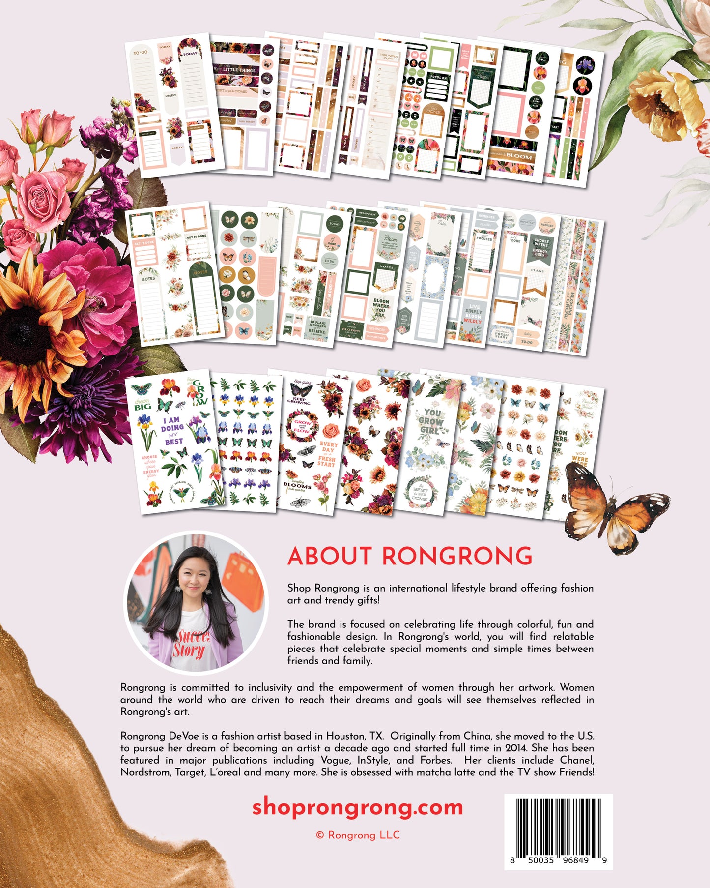 Just Bloom Planner Sticker Book (Set of 6)