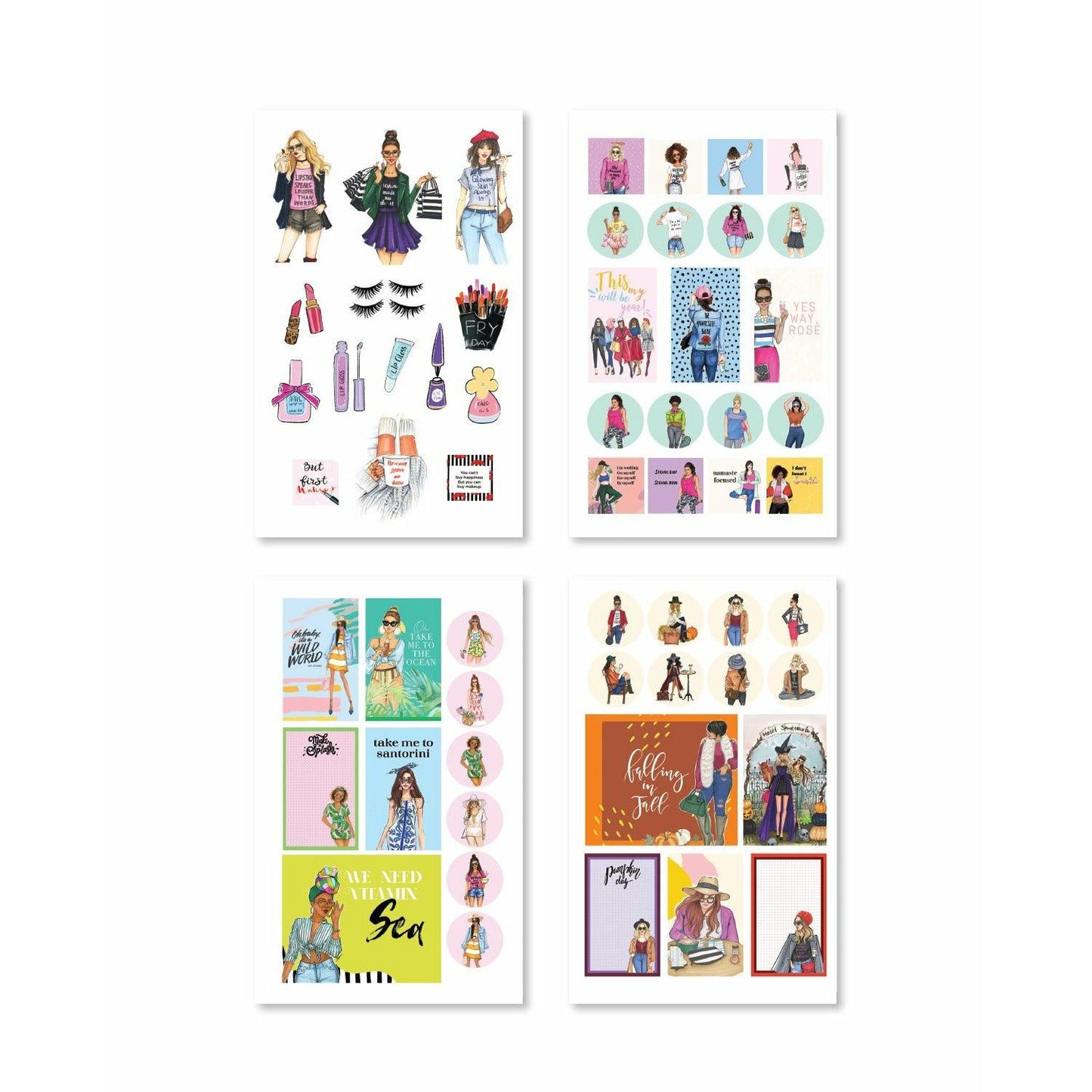 Fashionista Girls Sticker Book (Set of 6)