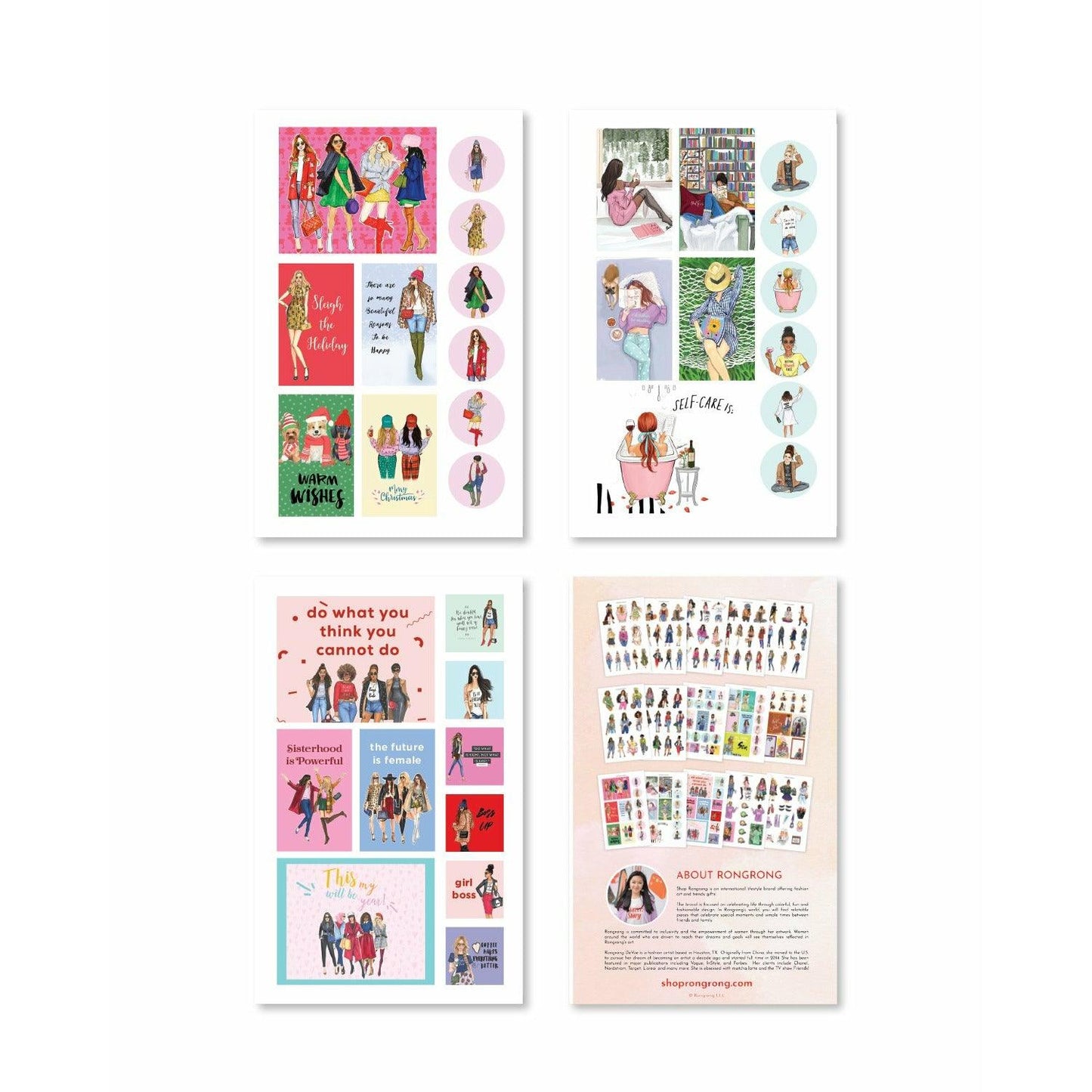 Fashionista Girls Sticker Book (Set of 6)