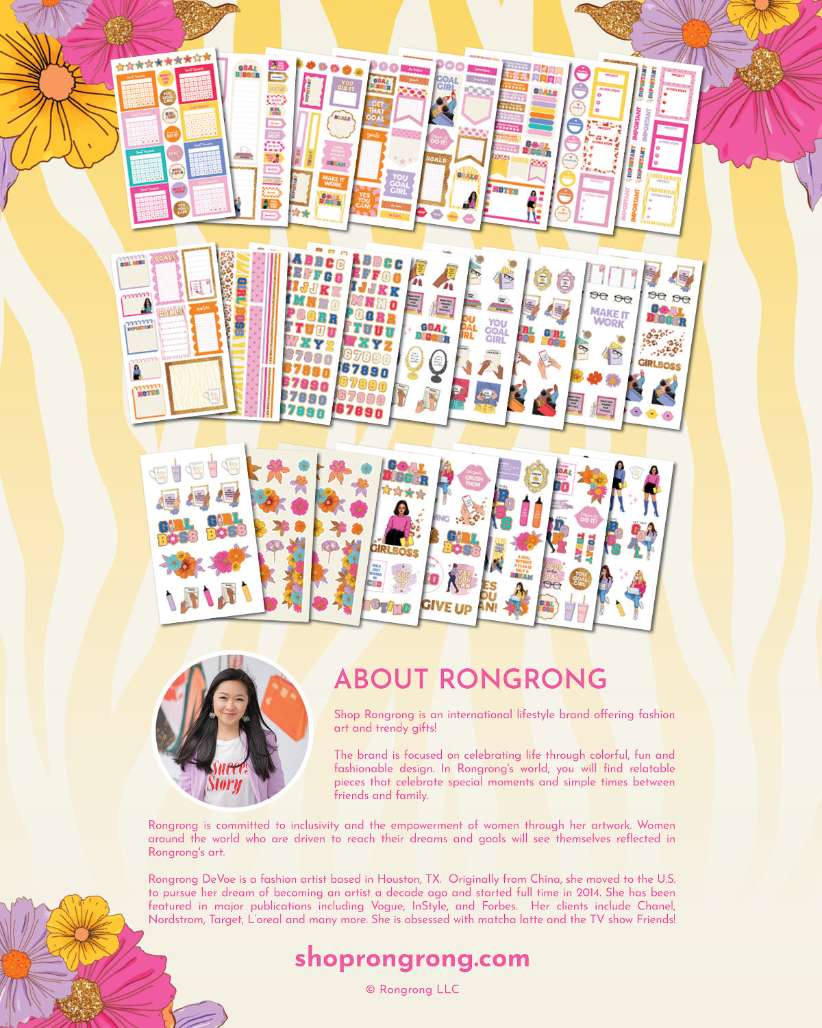 You Goal Girl Planner Sticker Book (Set of 6)