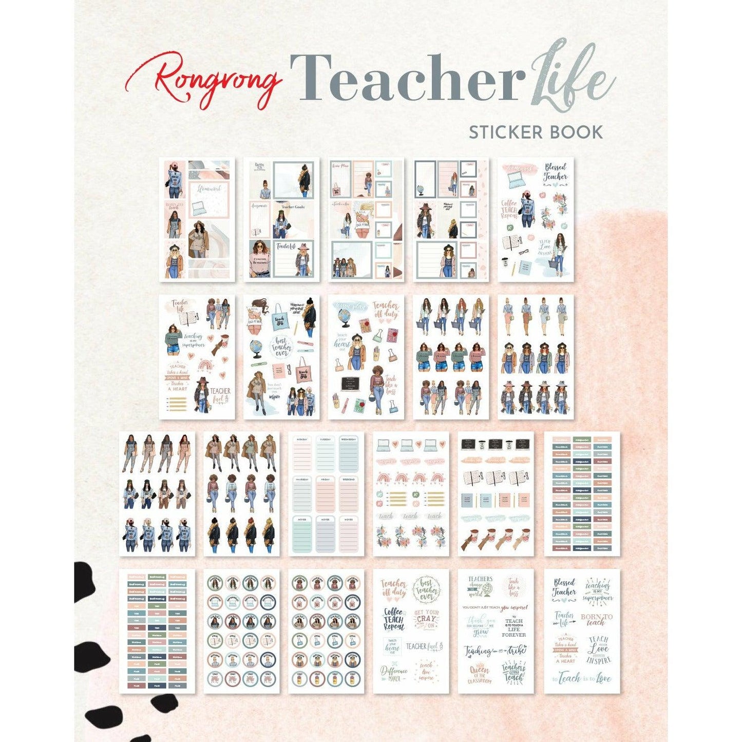 Teacher life sticker book (Set of 6)
