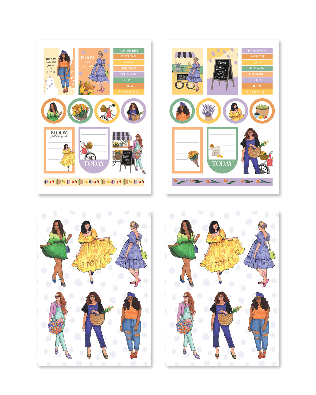 The Tulip Market Sticker Pack (Set of 6)