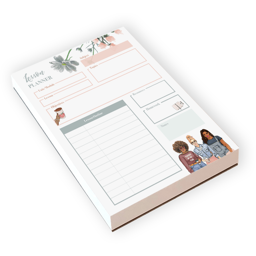 TEACHER LESSON PLANNER ( SET OF 6)